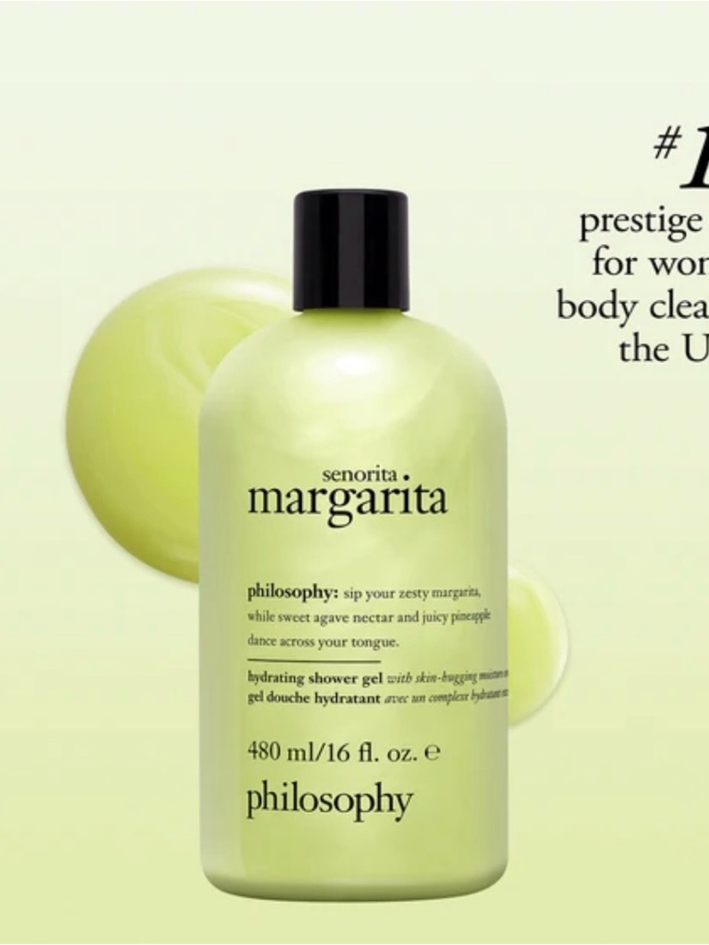 Philosophy Senorita Margarita Hydrating Shower Gel - NIB - Picture 3 of 5